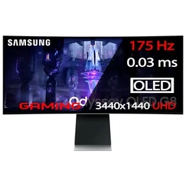 34" Samsung OLED G8 LS34BG850SIXCI 3440x1440 21:9 OLED 175ГЦ (2Type-C+m-DP+m-HDMI) Curved Silver фото