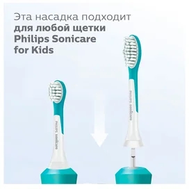 Насадка к зубной щетке Philips HX-6042/33 (детская) фото #2