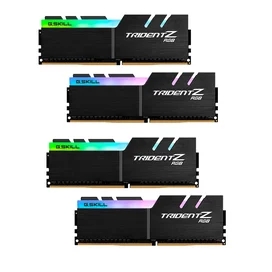 Оперативная память DDR4 DIMM 128GB(32GBx4)/3200MHz G.SKILL Trident Z RGB Black (F4-3200C16Q-128GTZR) фото