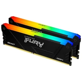 DDR4 DIMM 16GB(8GB*2)/3600MHz Kingston FURY Beast RGB (KF436C17BB2AK2/16) жедел жады фото #3