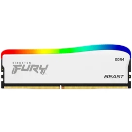 DDR4 DIMM 16GB(8GBx2)/3600MHz Kingston Fury Beast White RGB (KF436C17BWAK2/16) жедел жады фото #1