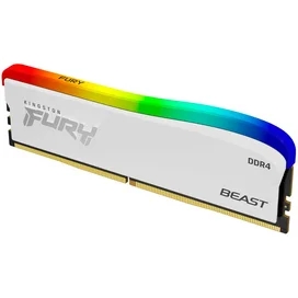 DDR4 DIMM 16GB(8GBx2)/3600MHz Kingston Fury Beast White RGB (KF436C17BWAK2/16) жедел жады фото #2