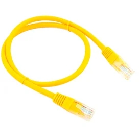 Патч-корд медный UTP Cablexpert кат.5e, 0,5м, желтый (PP10-0,5M/Y) фото
