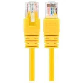 Патч-корд UTP Cablexpert кат.5e, 0,5м, желтый (PP12-0,5M/Y) фото