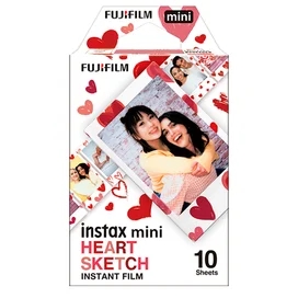 FUJIFILM Instax Mini Heart Sketch Үлдірі фото