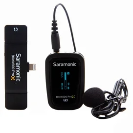 Радиожүйе Saramonic Blink500 ProX B3(TX+RXDI) Радиожүйе 2,4Гц қабылдағыш + таратқыш, Lightning (iPhone) жалғағышы фото