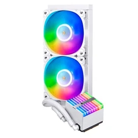 Система жидкостного охлаждения для CPU Jonsbo HXW-240 ARGB White фото #1