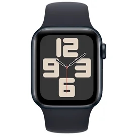 Apple Watch SE 2023 Смарт сағаты, 40mm Midnight Aluminium Case with Midnight Sport Band - S/M (MR9X3) фото #1