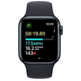 Смарт Часы Apple Watch SE 2023, 40mm Midnight Aluminium Case with Midnight Sport Band - S/M (MR9X3) фото #2