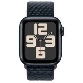Apple Watch SE 2023 Смарт сағаты, 40mm Midnight Aluminium Case with Midnight Sport Loop (MRE03) фото #1