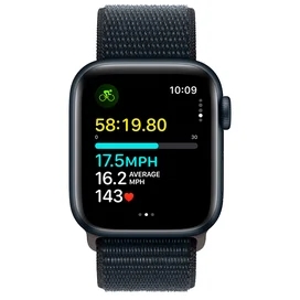 Apple Watch SE 2023 Смарт сағаты, 40mm Midnight Aluminium Case with Midnight Sport Loop (MRE03) фото #2