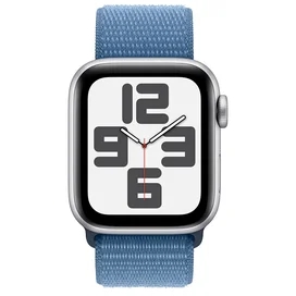 Смарт Часы Apple Watch SE 2023, 40mm Silver Aluminium Case with Winter Blue Sport Loop (MRE33) фото #1