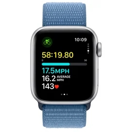 Смарт Часы Apple Watch SE 2023, 40mm Silver Aluminium Case with Winter Blue Sport Loop (MRE33) фото #2
