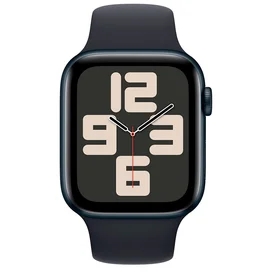 Смарт Часы Apple Watch SE 2023, 44mm Midnight Aluminium Case with Midnight Sport Band - M/L (MRE93) фото #1