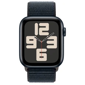 Apple Watch SE 2023 Смарт сағаты, 44mm Midnight Aluminium Case with Midnight Sport Loop (MREA3) фото #1