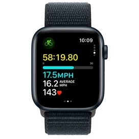 Apple Watch SE 2023 Смарт сағаты, 44mm Midnight Aluminium Case with Midnight Sport Loop (MREA3) фото #2