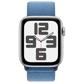 Apple Watch SE 2023 Смарт сағаты, 44mm Silver Aluminium Case with Winter Blue Sport Loop (MREF3) фото #1