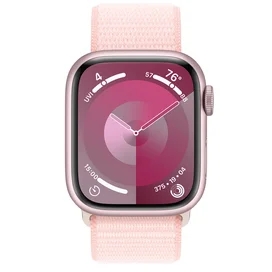 Apple Watch Series 9 Смарт сағаты, 41mm Pink Aluminium Case with Light Pink Sport Loop (MR953) фото #1