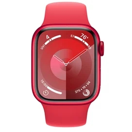 Смарт Часы Apple Watch Series 9, 41mm (PRODUCT)RED Aluminium Case with (PRODUCT)RED Sport Band - S/M фото #1