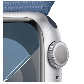 Смарт Часы Apple Watch Series 9, 41mm Silver Aluminium Case with Winter Blue Sport Loop (MR923) фото #2