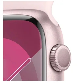 Apple Watch Series 9 Смарт сағаты, 45mm Pink Aluminium Case with Light Pink Sport Band - M/L (MR9H3) фото #2