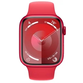 Apple Watch Series 9 Смарт сағаты, 45mm (PRODUCT)RED Aluminium Case with (PRODUCT)RED Sport Band - S/M (MRXJ3) фото #1