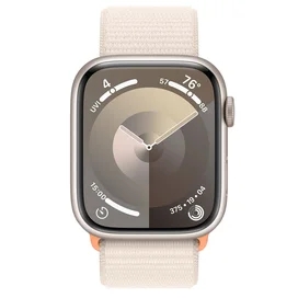 Смарт Часы Apple Watch Series 9, 45mm Starlight Aluminium Case with Starlight Sport Loop (MR983) фото #1