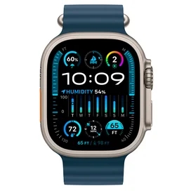 Apple Watch Ultra 2 Смарт сағаты, 49mm Titanium Case with Blue Ocean Band (MREG3) фото #1