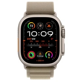Apple Watch Ultra 2 Смарт сағаты, 49mm Titanium Case with Olive Alpine Loop - Medium (MREY3) фото #1