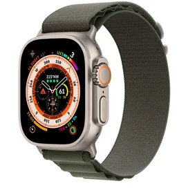 Смарт часы Apple Watch Ultra, 49mm Titanium Case with Green Alpine Loop - Small (MNHJ3RB/A) фото