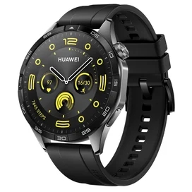 Huawei Watch GT4 (46mm) Смарт сағаты, Black Fluoroelastomer Strap (Phoinix-B19F) фото