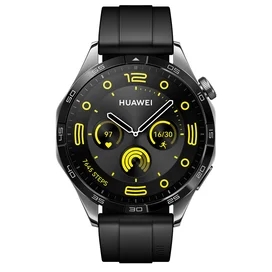Huawei Watch GT4 (46mm) Смарт сағаты, Black Fluoroelastomer Strap (Phoinix-B19F) фото #1