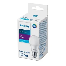 Светодиодная лампа Philips 7W 6500K 540lm E27 Холодный фото