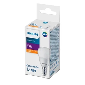 Светодиодная лампа Philips e5W 2700K 500lm E14 Тёплый фото
