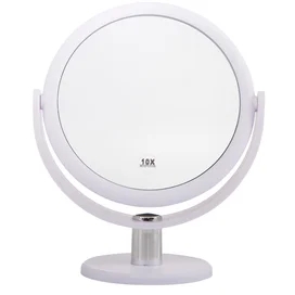 Зеркало косметическое настольное для макияжа, двустороннее с увеличением 10х LM494 Gezatone фото #2