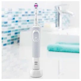 Электрическая зубная щётка Oral-B Vitality D100, белая фото #3