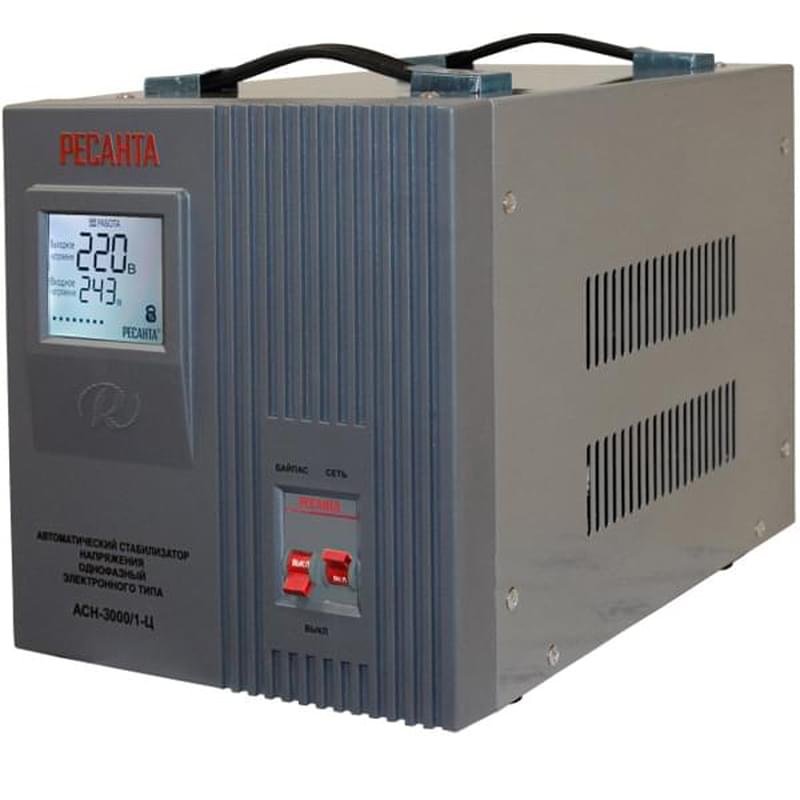Стабилизатор однофазный электронного типа с цифровым дисплеем Ресанта ...