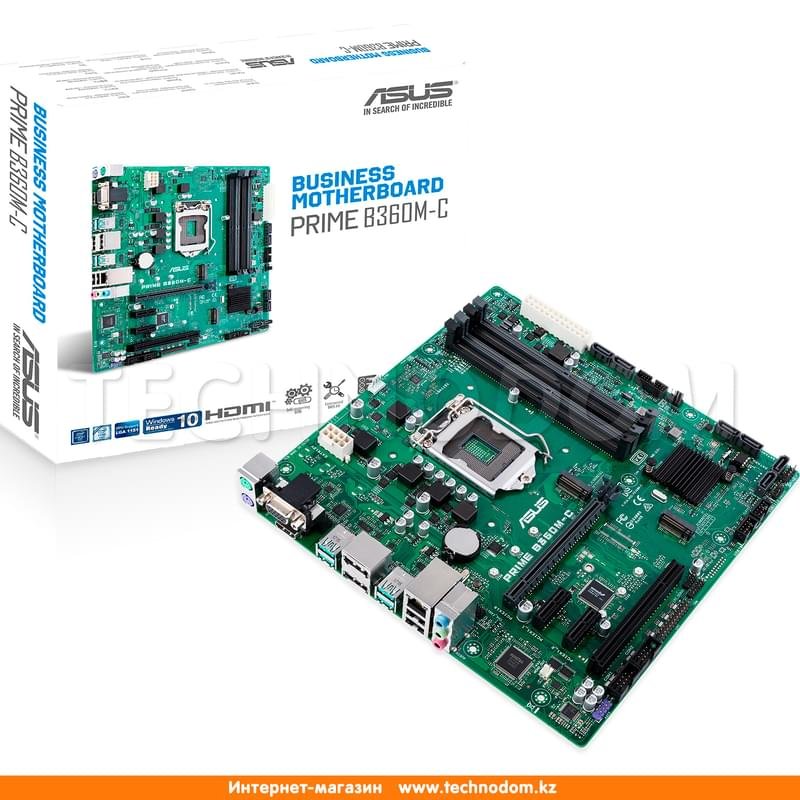 Материнская плата Asus PRIME B360M-C LGA1151 4DDR4 PCI-E 1x16 2x1 (HDMI+DP+VGA) mATX - фото #4