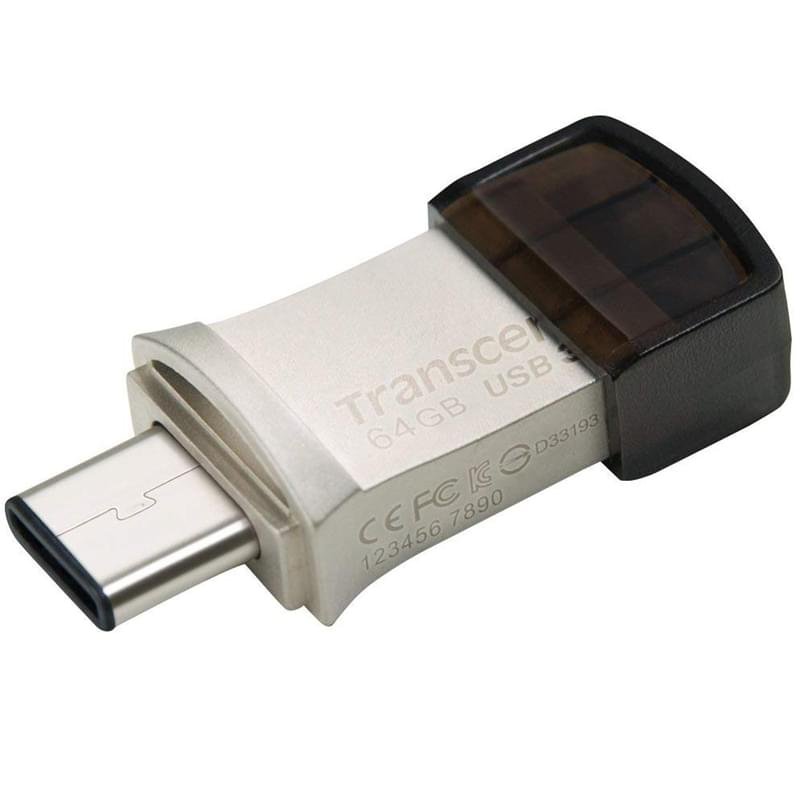 USB Флешка 64GB Transcend JetFlash 890S Type-A/C 3.1 Gen 1 (3.0) OTG (TS64GJF890S) - фото #0