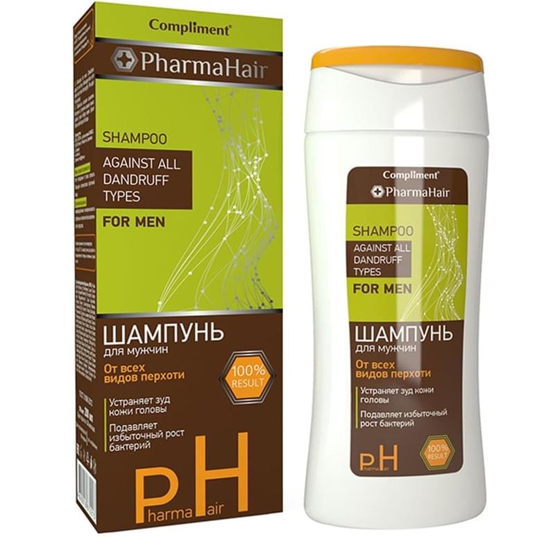Compliment PharmaHair Шампунь для мужчин от всех видов перхоти безсульфатный - фото #0