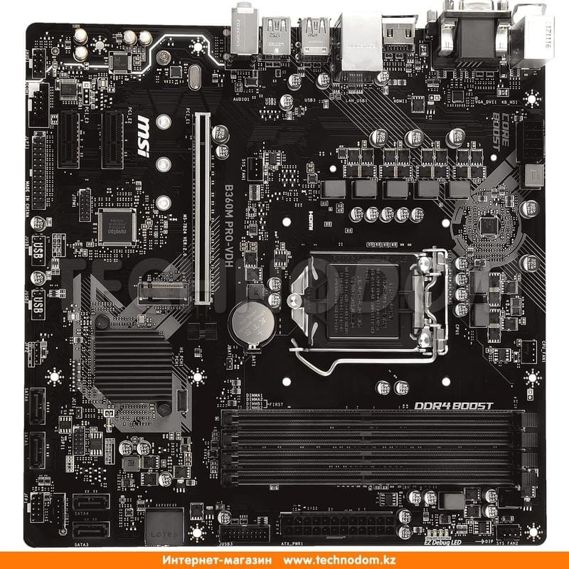 Материнская плата MSI B360M PRO-VDH LGA1151 4DDR4 PCI-E 1x16 2x1 (HDMI ...