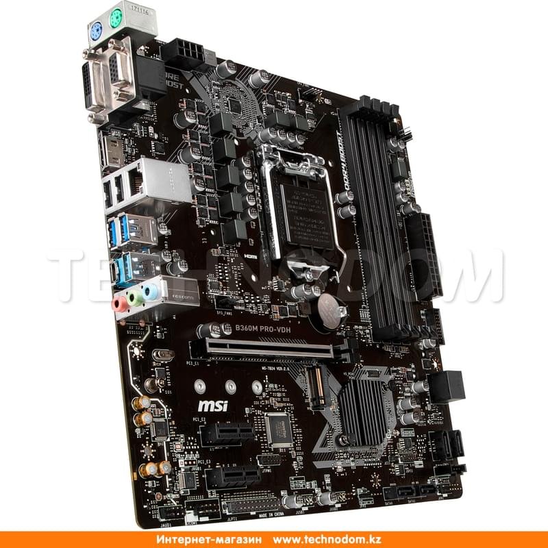 Материнская плата MSI B360M PRO-VDH LGA1151 4DDR4 PCI-E 1x16 2x1 (HDMI ...