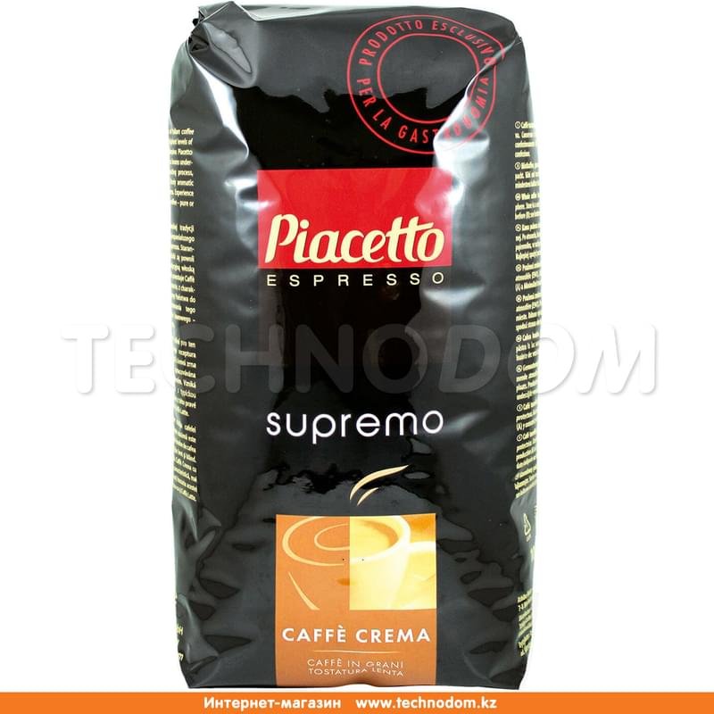 Кофе Piacetto Supremo Caffe Crema зерно 1кг - фото #0