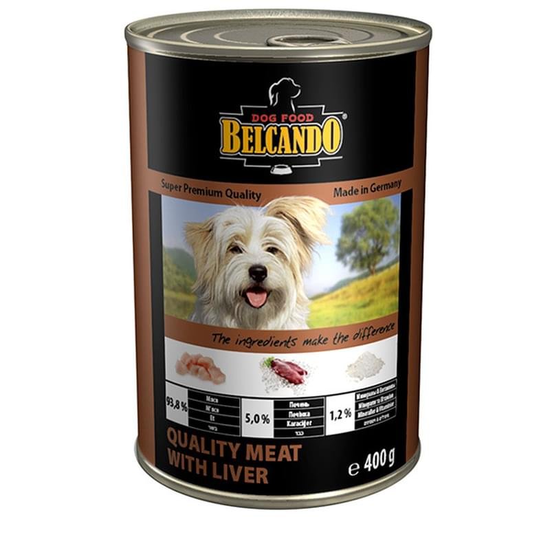 Консерва для собак Belcando Best Quality meat with liver меню из мяса и ...