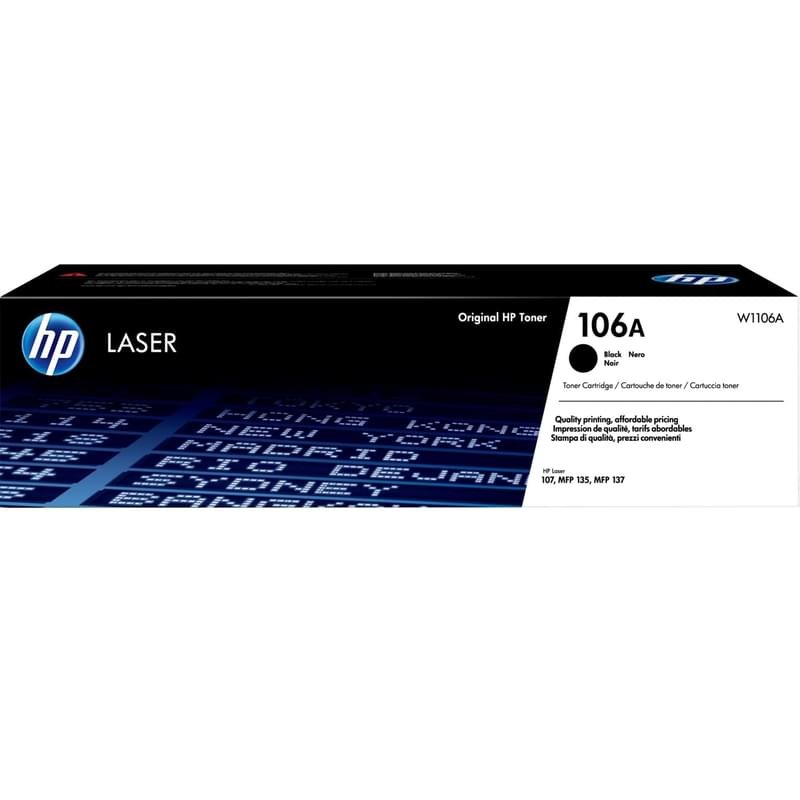 Картридж HP 106A Black (Для 107a/107r/135a/135r/135w/137fnw) (W1106A ...