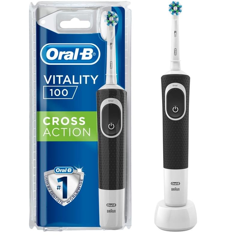 Зубная щетка Oral-B Vitality D100 Сross Action, Black - фото #0