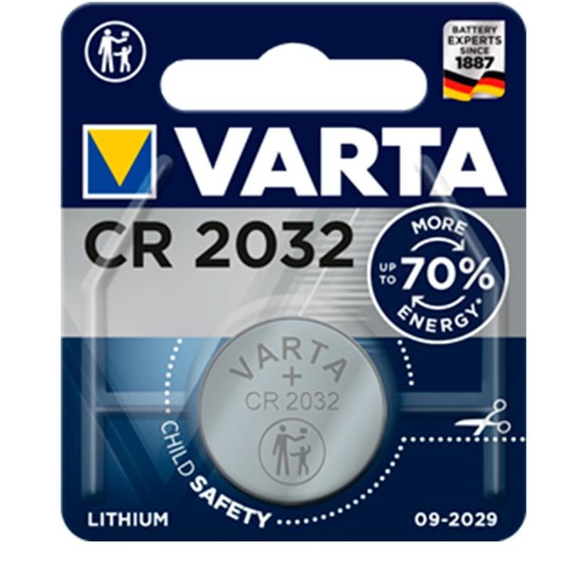 Батарейка CR2032 1шт Varta Electronics 3V-230mAh (0014-6032-101-401) - фото #0