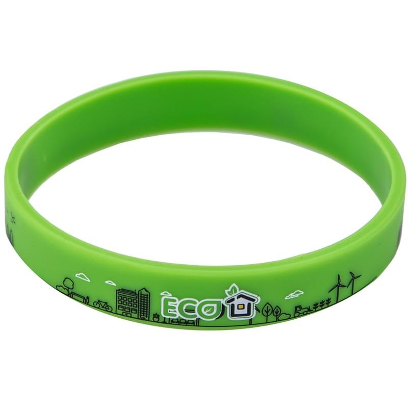 Силиконовый браслет Technodom "Eco City", Green/Black (Bracelets_Eco3) - фото #0