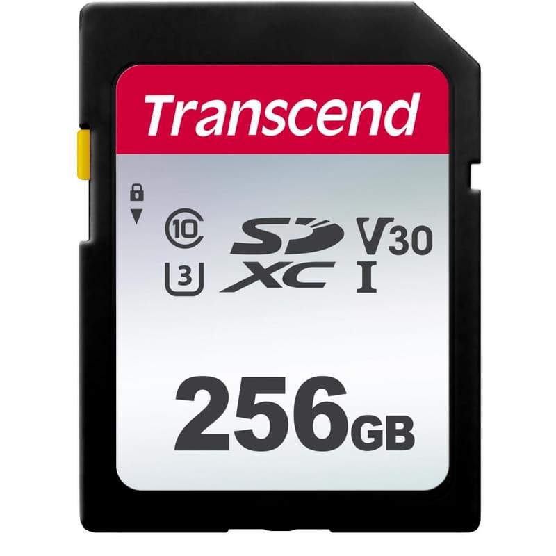 Карта памяти SD 256GB Transcend, TLC, UHS-I, U3, до 95MB/s (TS256GSDC300S) - фото #0