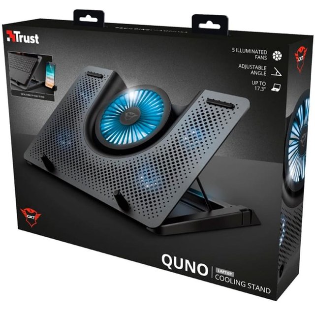 Охлаждающая подставка для ноутбука Trust GXT 1125 Quno до 17.3", Чёрный - фото #5